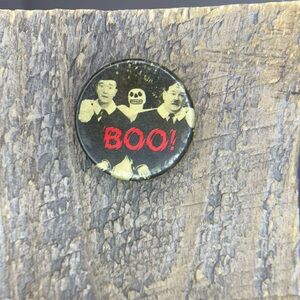 Iconic Vintage BOO Button Pin - Collectible - Fun - Unique